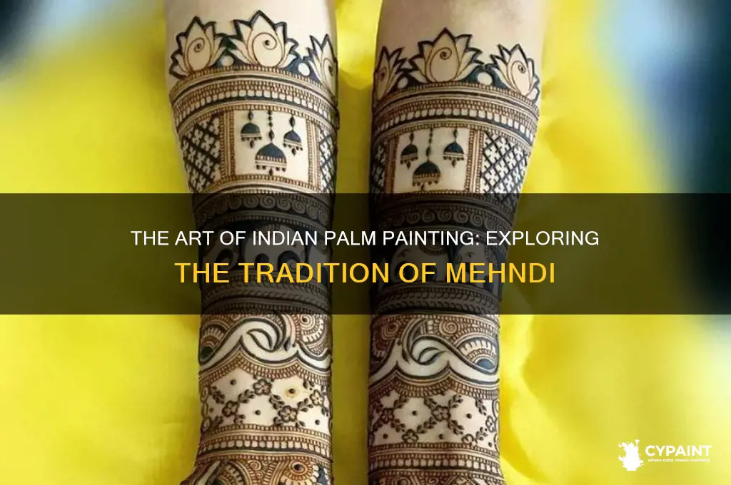 what is the painting on indian palms called
