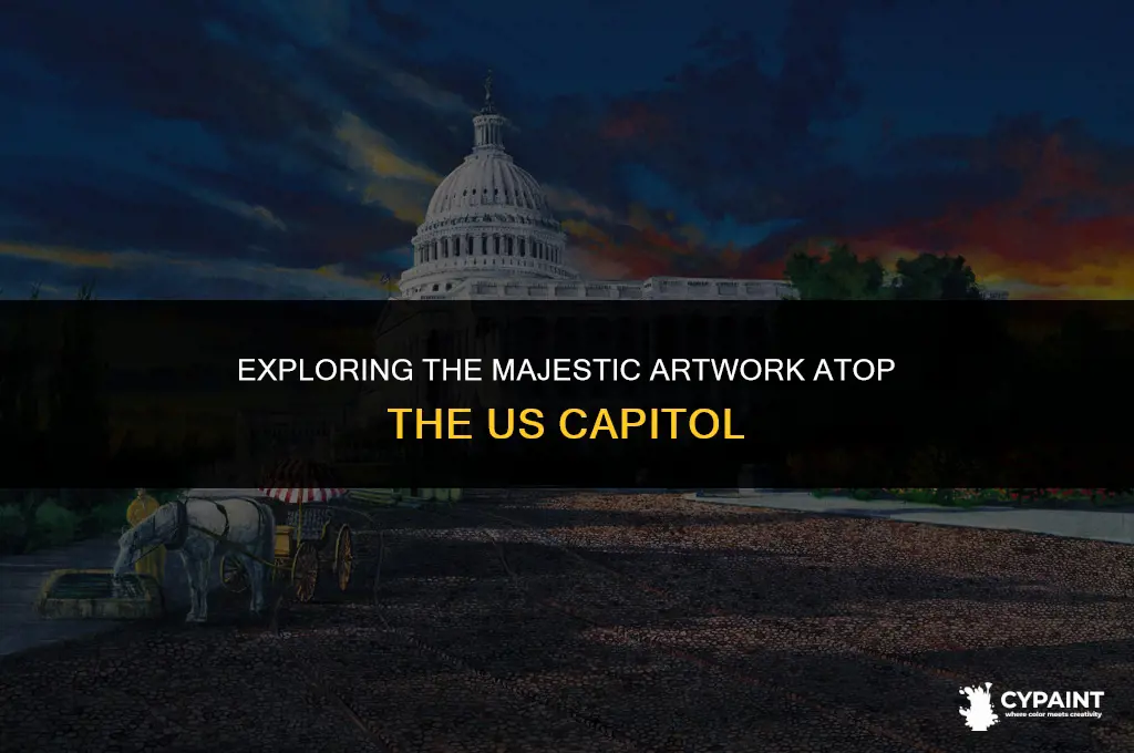 what is the painting on top of the us capitol