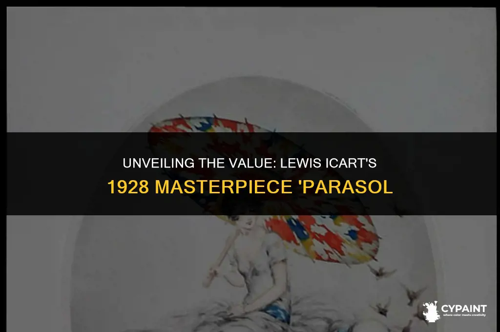 what is the painting parasol by lewis icart 1928 worth