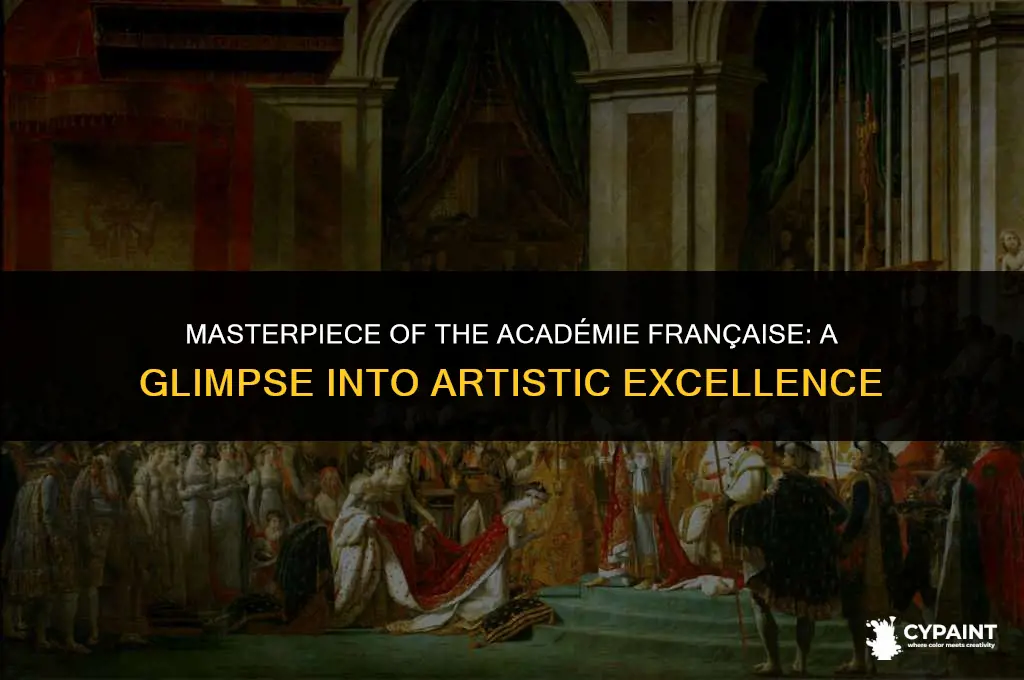 what is the painting that hangs in the academie francaise