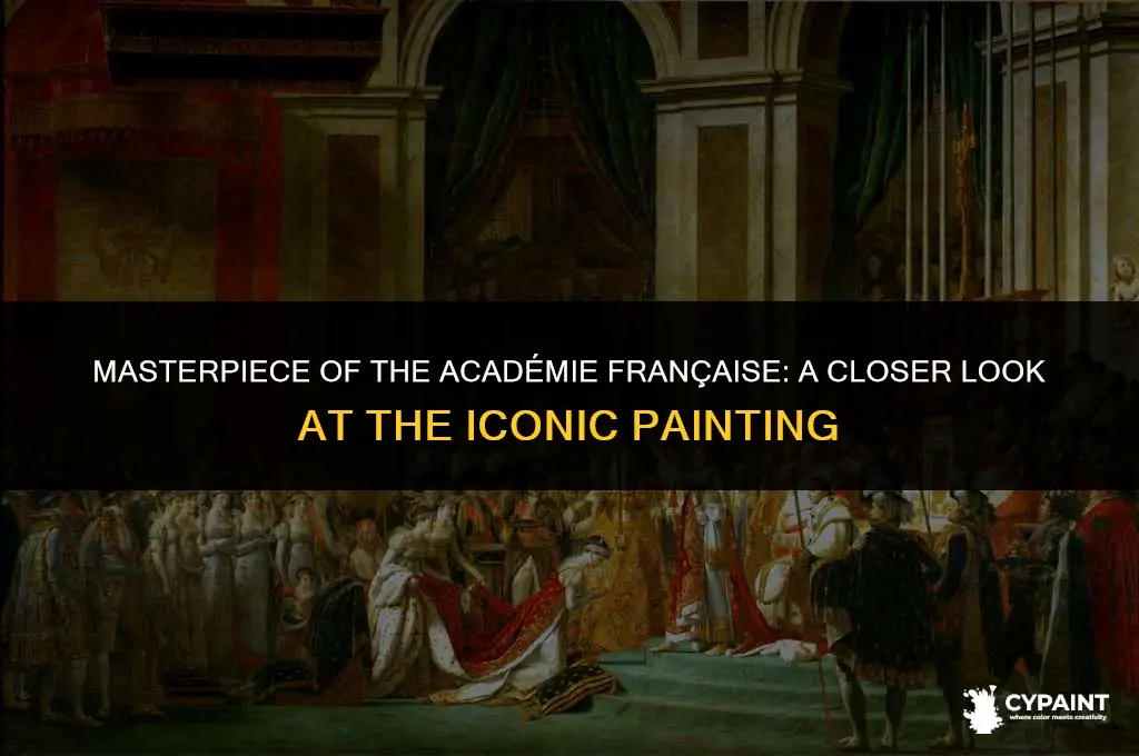 what is the painting that hangs in the academy francaise