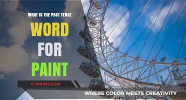 Exploring the Past Tense of Paint: Painted or Paint-ed?