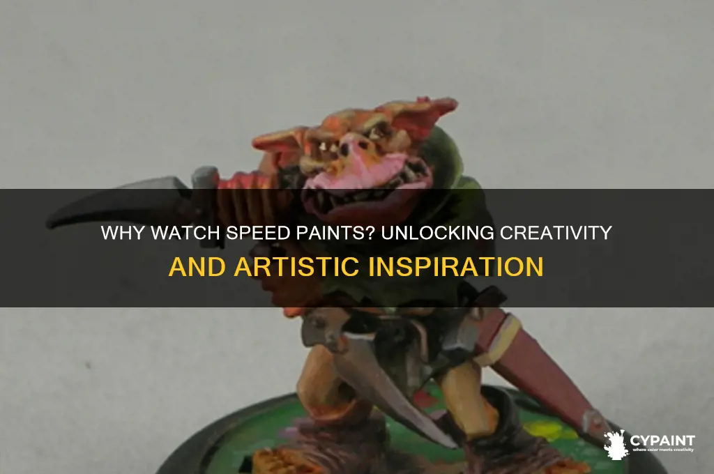 what is the point of watching speed paints