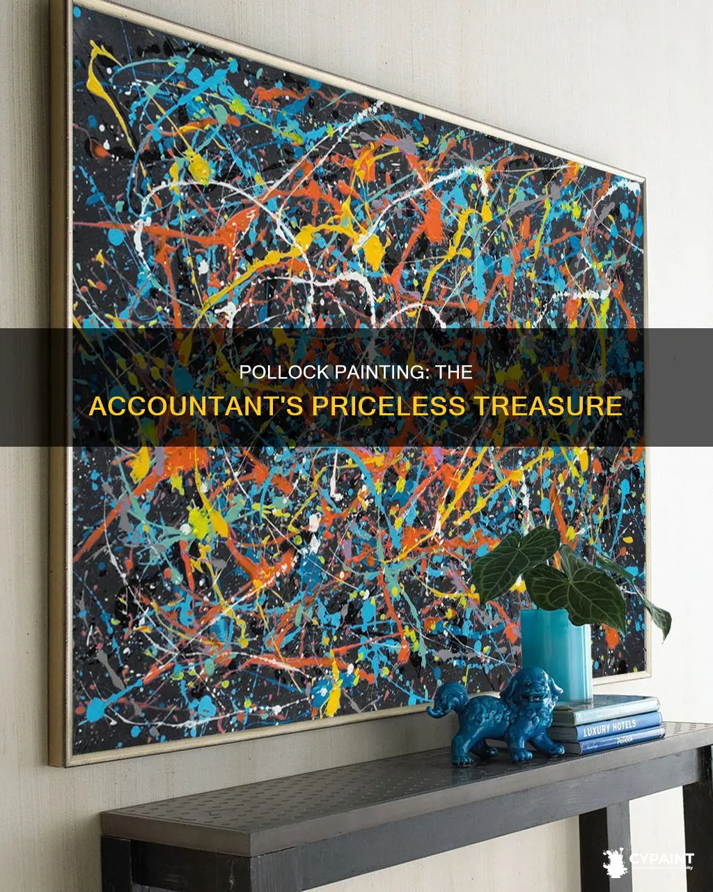 Pollock Painting The Accountant's Priceless Treasure CyPaint