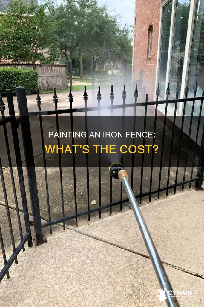 what is the price for painting an iron fence