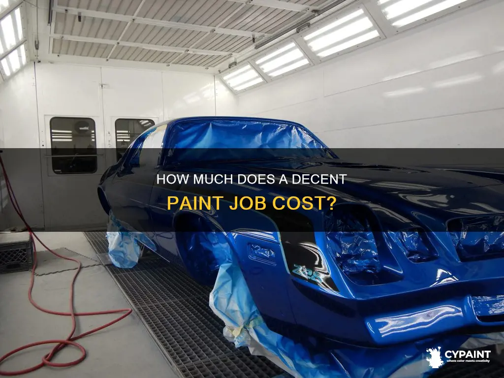 what is the price of an acceptable paint job
