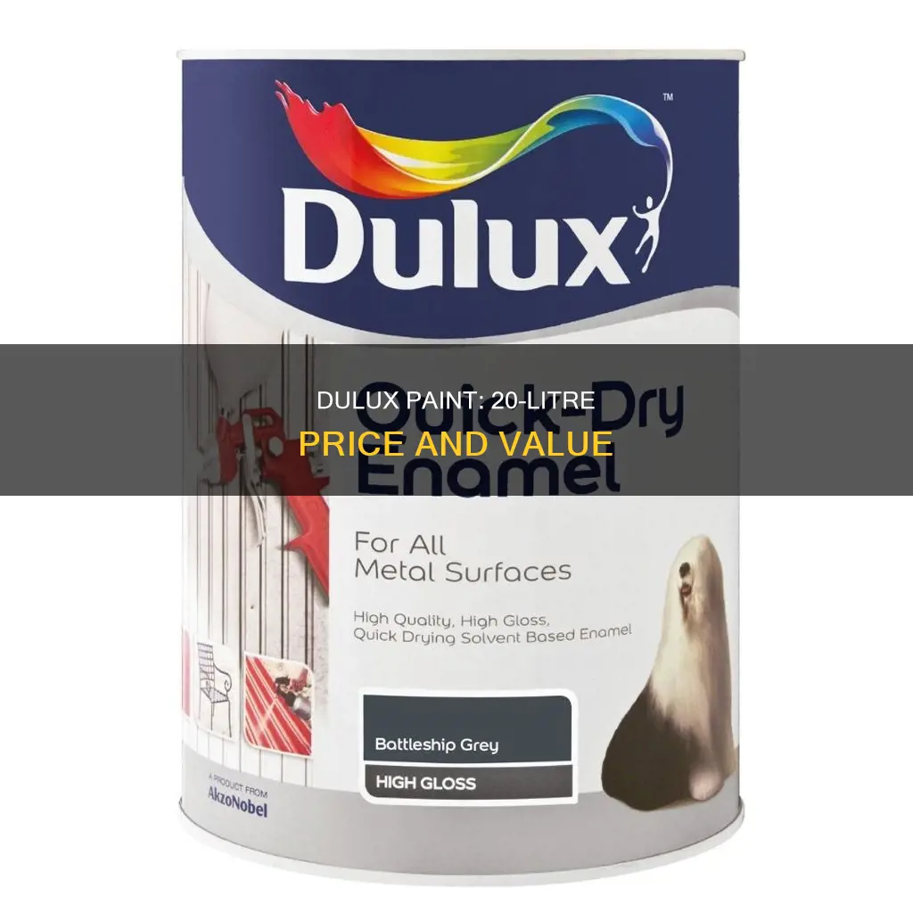 what is the price of dulux paint 20 litre