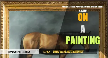 Unveiling the Artist's Signature: The Professional Mark Inset on Paintings
