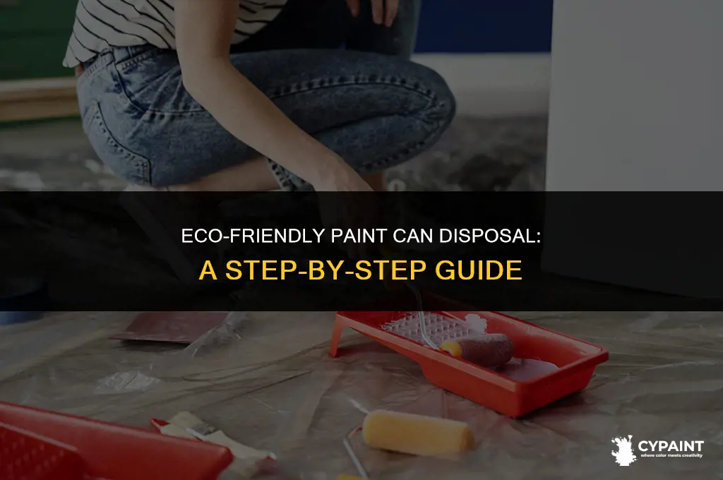 what is the proper way to dispose of paint can