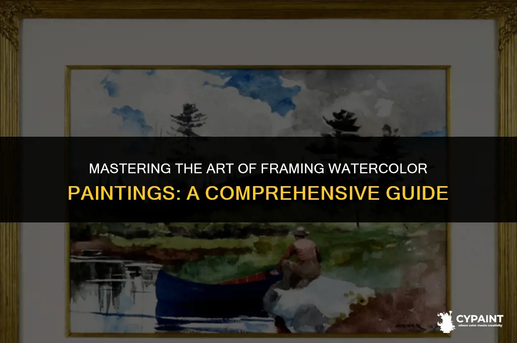 what is the proper way to frame a watermedia painting