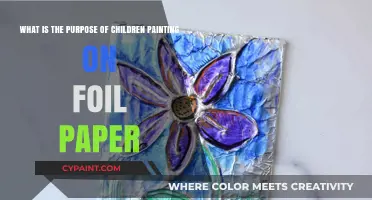 Unleashing Creativity: The Joy and Purpose of Children Painting on Foil Paper