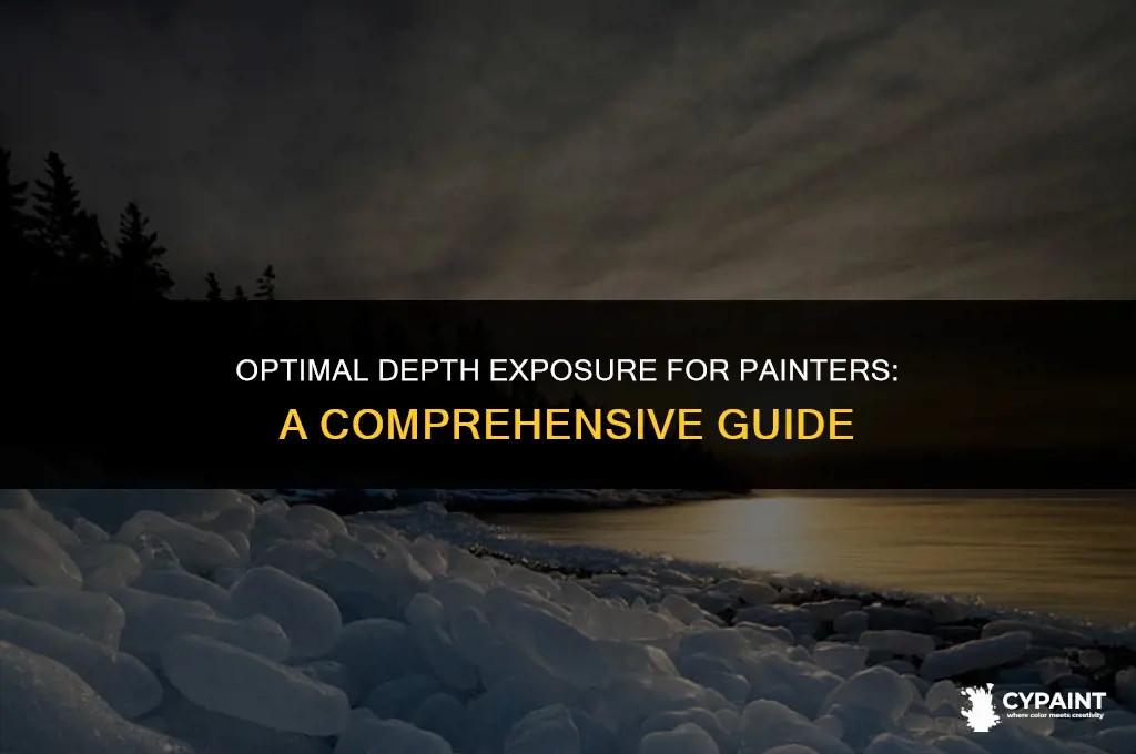 what is the recommended maximum depth exposure of a painter