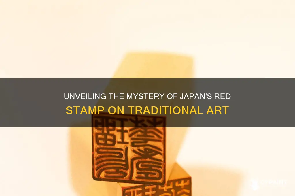 what is the red stamp on japanese paintings