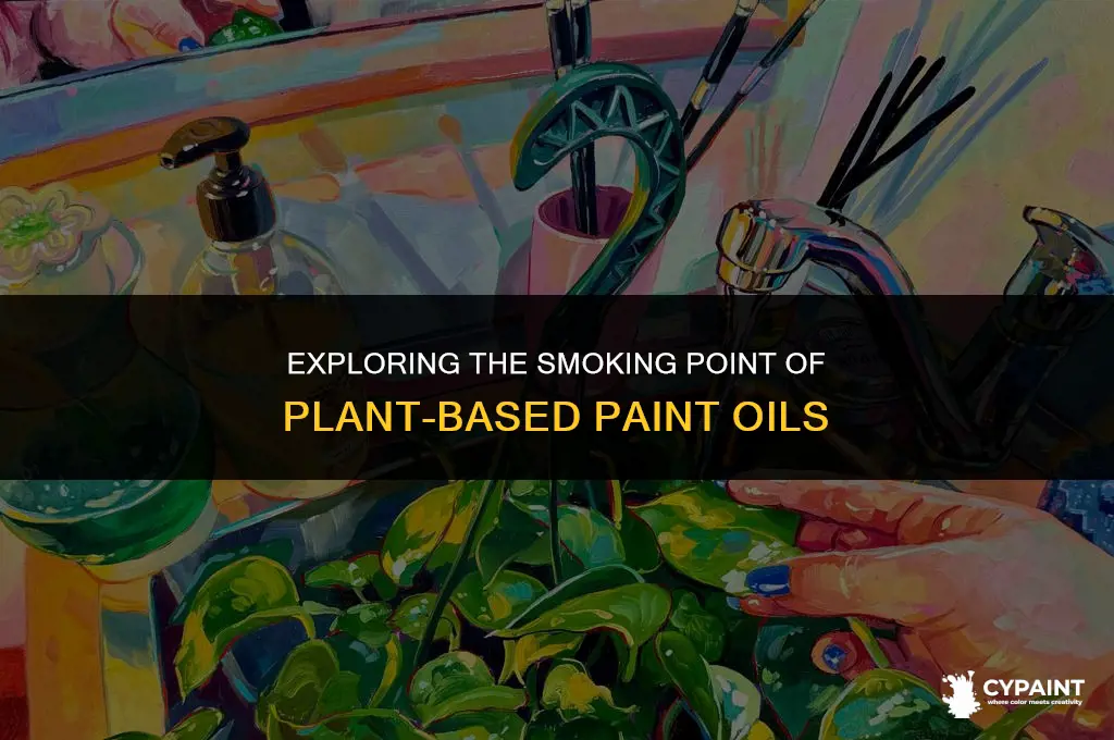 what is the smoking point of plant paint base oiks