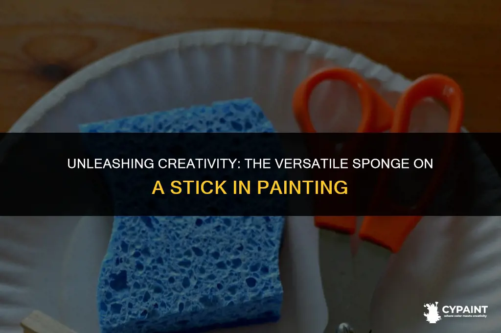 what is the sponge on a stick for in painting