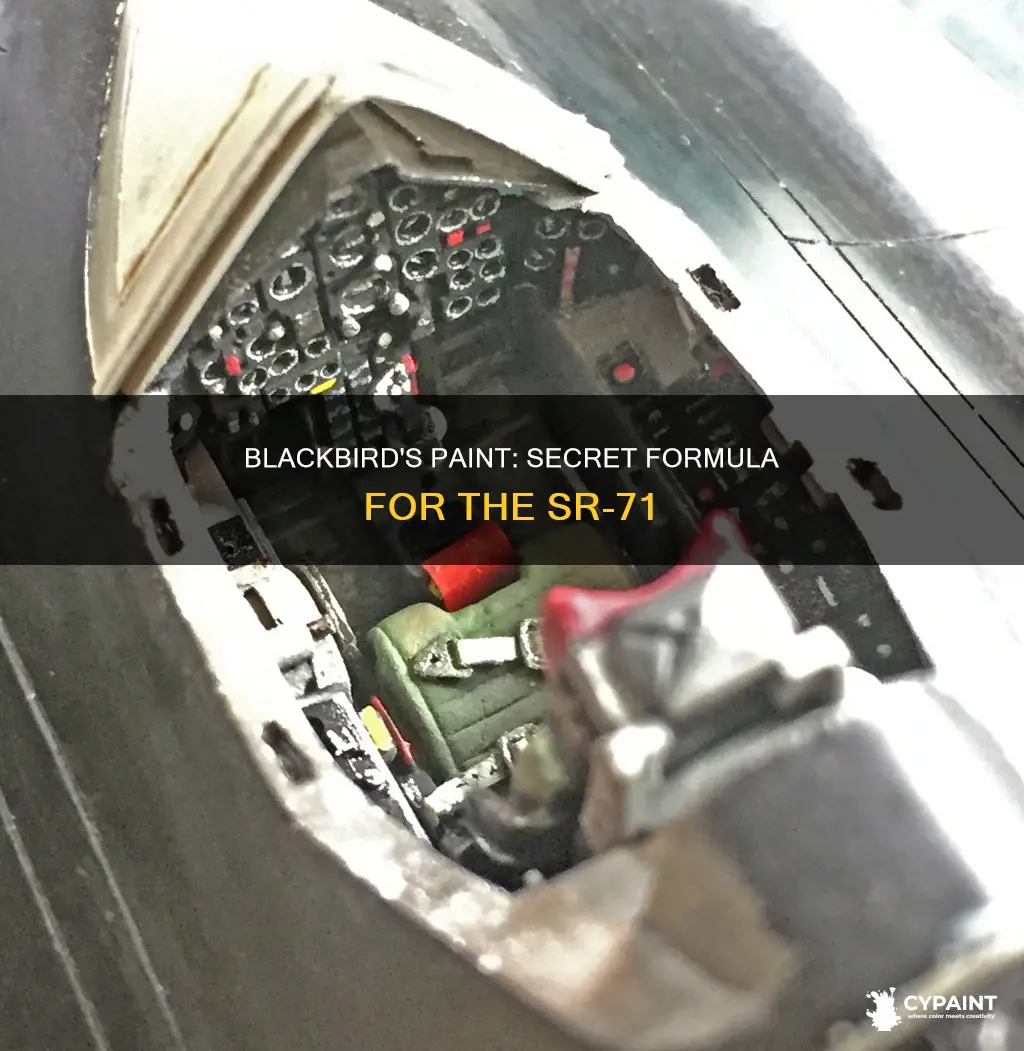 what is the sr 71 blackbird paint made of