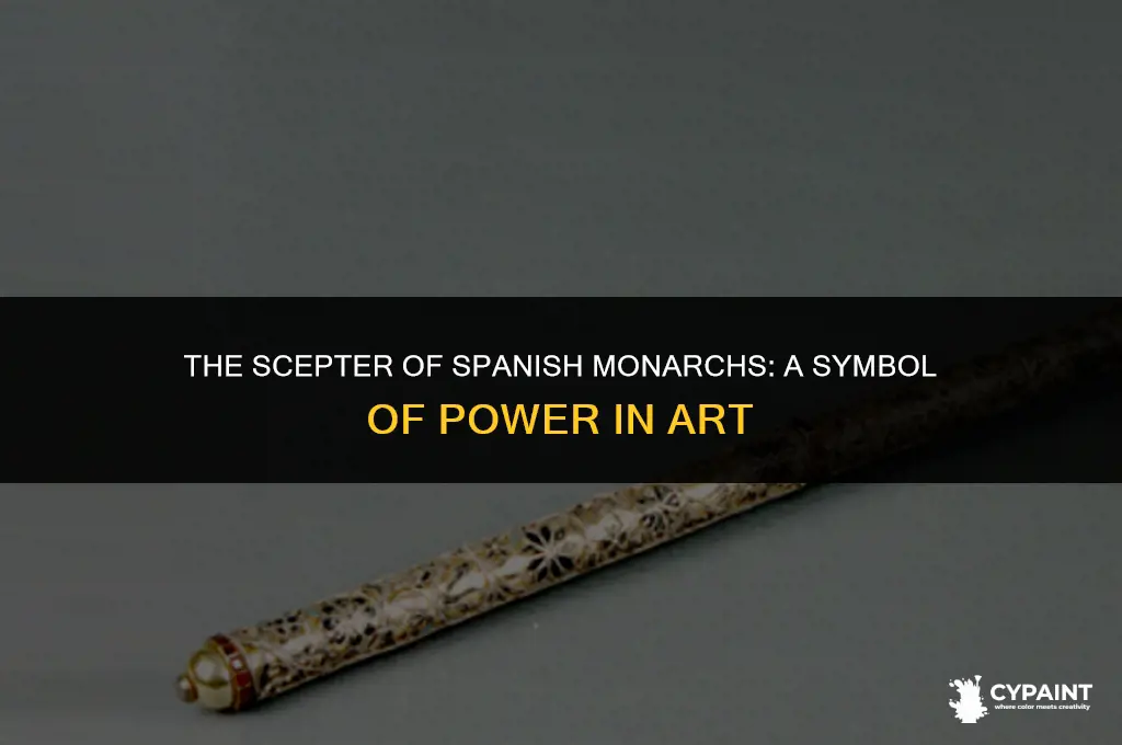 what is the stick that spanish kings hold in paintings