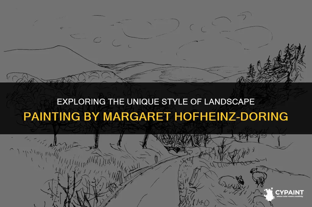 what is the style of landschft painting by margaret hofheinz-doring