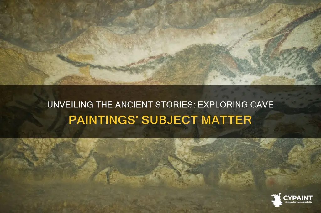 what is the subject matter of cave paintings