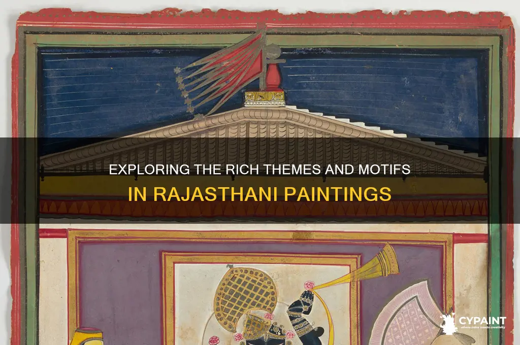 what is the subject matter of rajasthani paintings