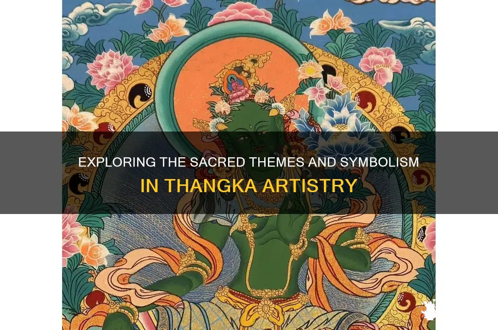 what is the subject matter of thangka painting