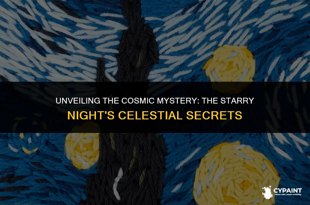 what is the subject matter of the painting starry night