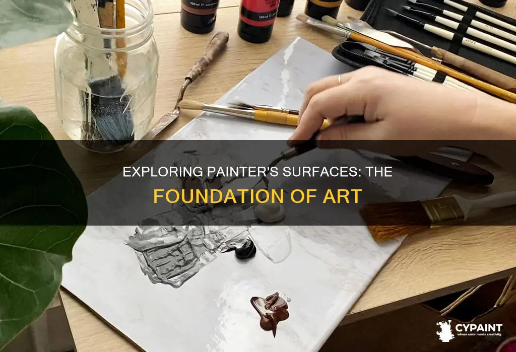 what is the suface that a painter works on