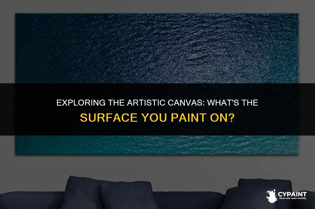 what is the surface called you paint on in art