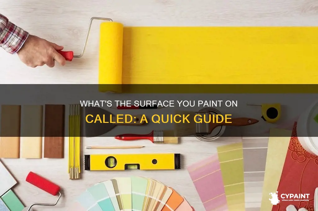 what is the surface you paint on called