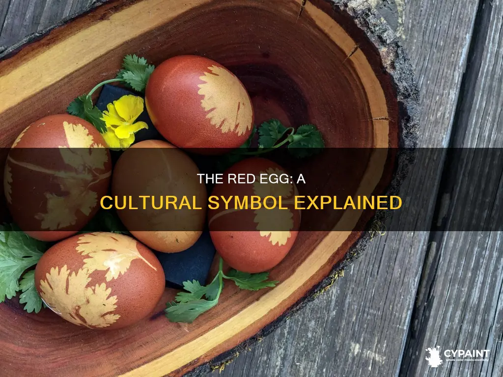 what is the symbol of an egg painted red