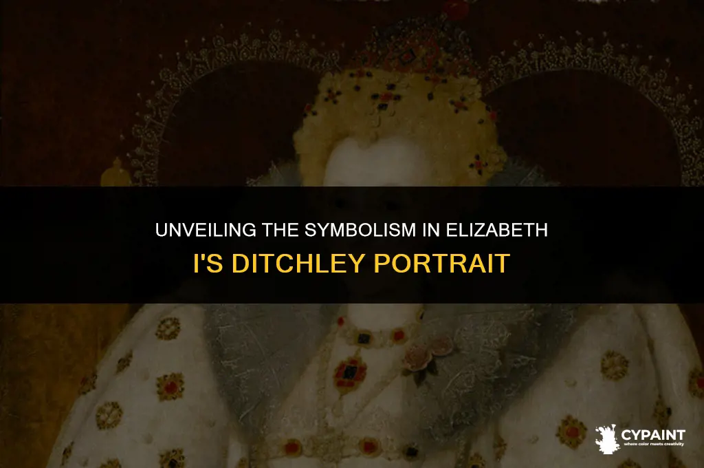 what is the symbolism of elizabeth i painting ditchley portrait