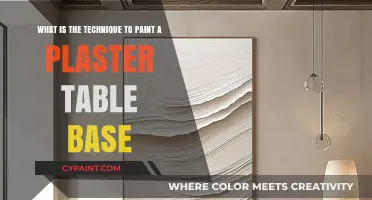 Mastering the Art of Painting a Plaster Table Base