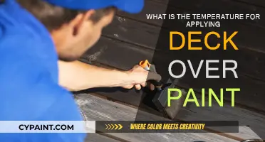 Ideal Temperature for Applying Deck Over Paint
