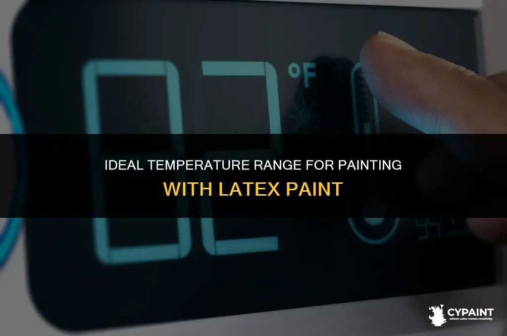 what is the temperatures your able to paint laytex paint