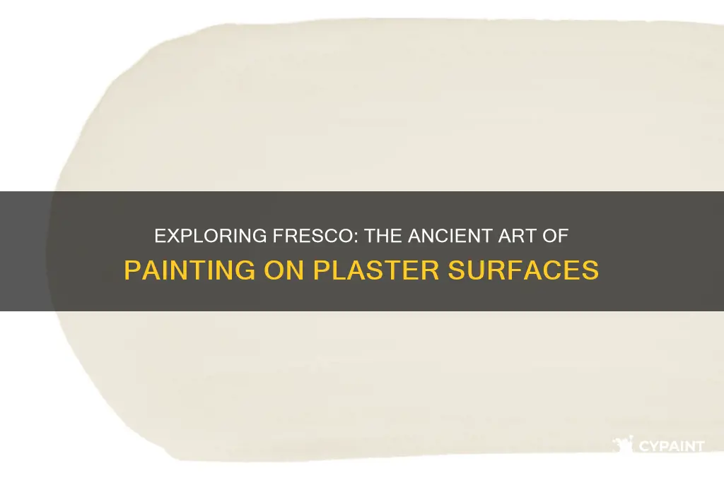 what is the term for painting on plaster