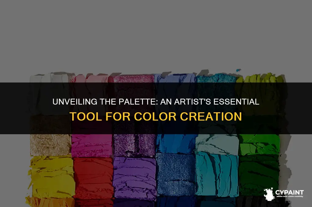 what is the thing called that artists put paint on