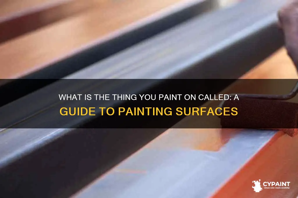 what is the thing you paint on called