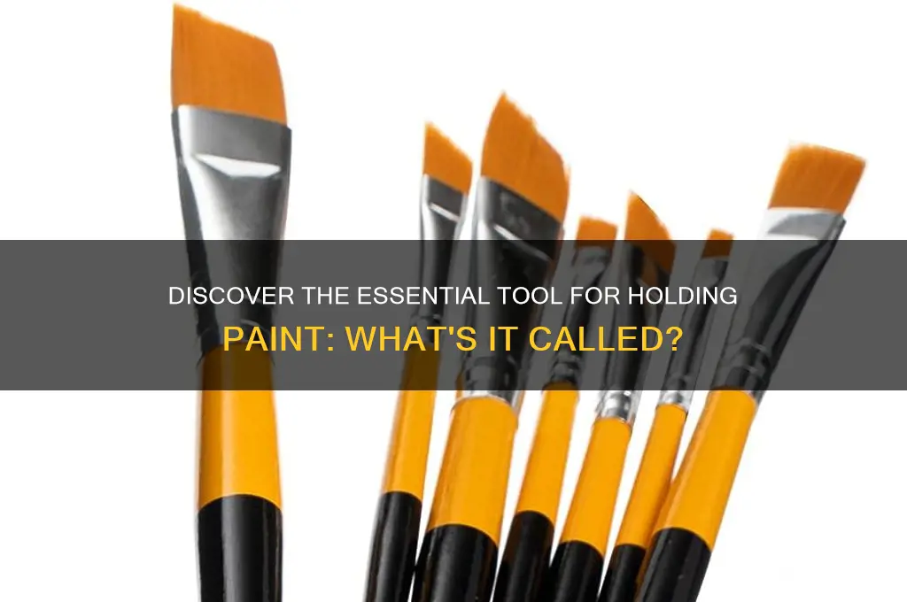 what is the tool called that holds paint