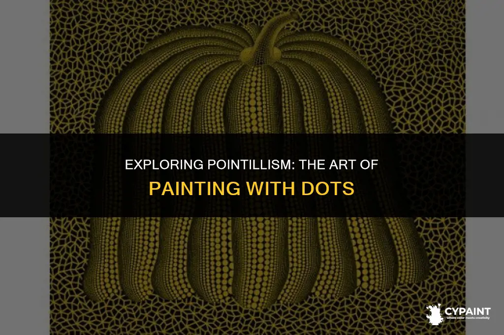 what is the type of way to paint called pointilliem