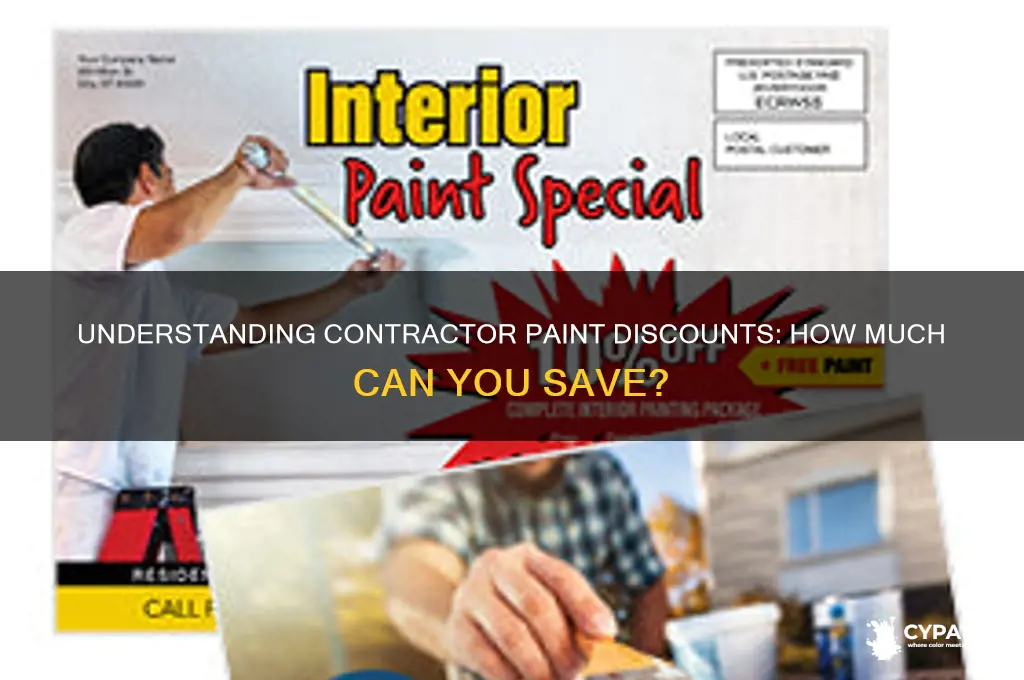 what is the typical contractor discount for paint