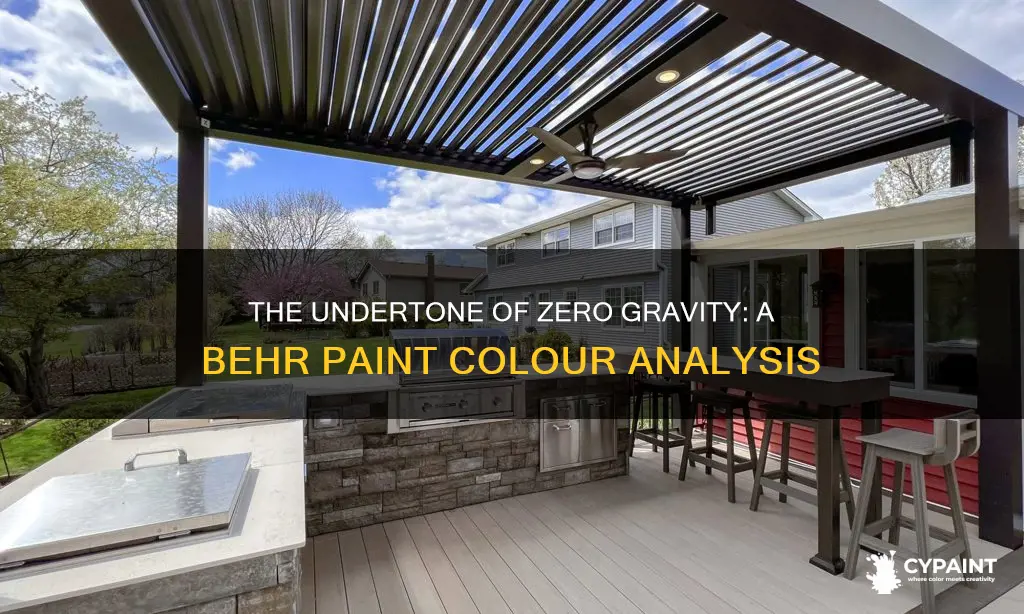 what is the undertone of zero gravity behr paint
