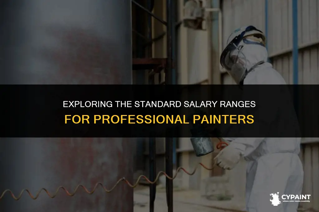 what is the usual and customary salary for a painter