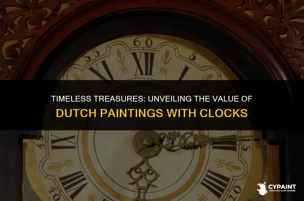 what is the value of a dutch painting with clock