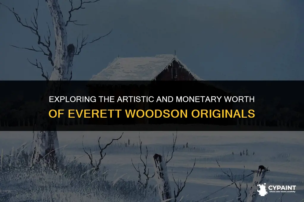 what is the value of an original everett woodson painting