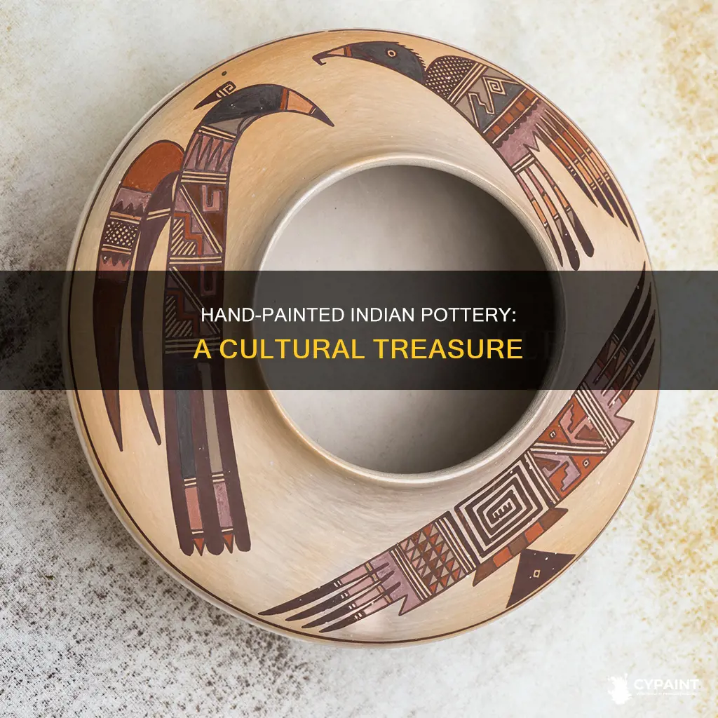 what is the value of hand painted indian pottery