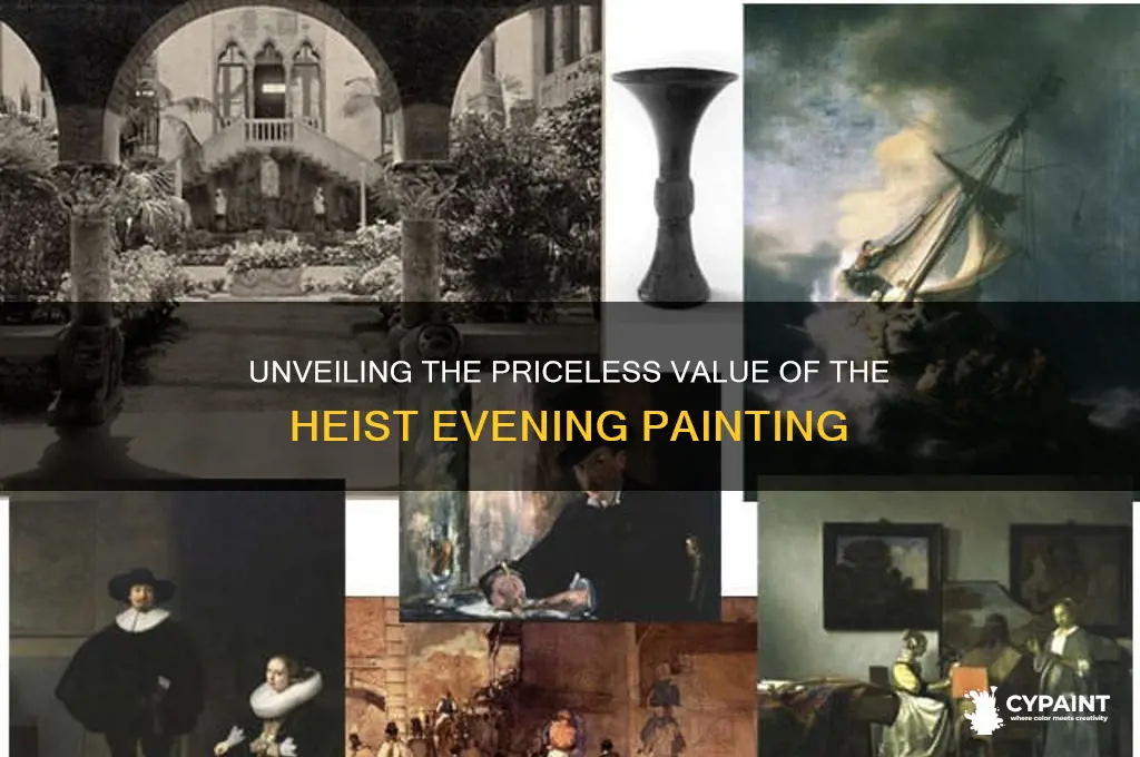 what is the value of heist evening painting