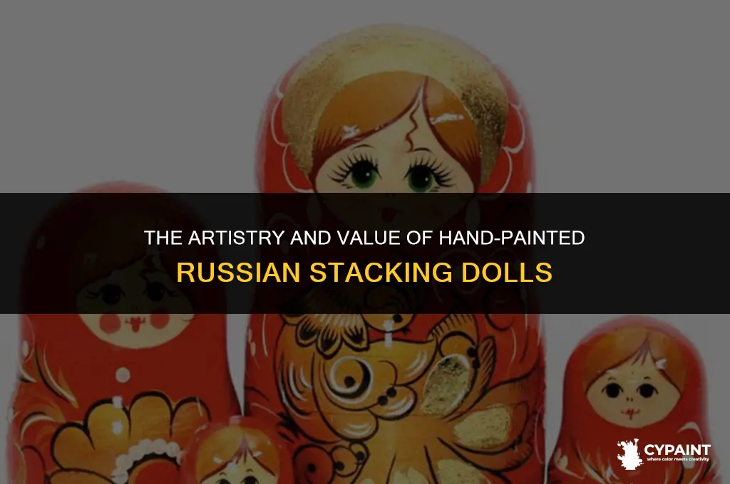 what is the value of russian stacking dolls hand painted