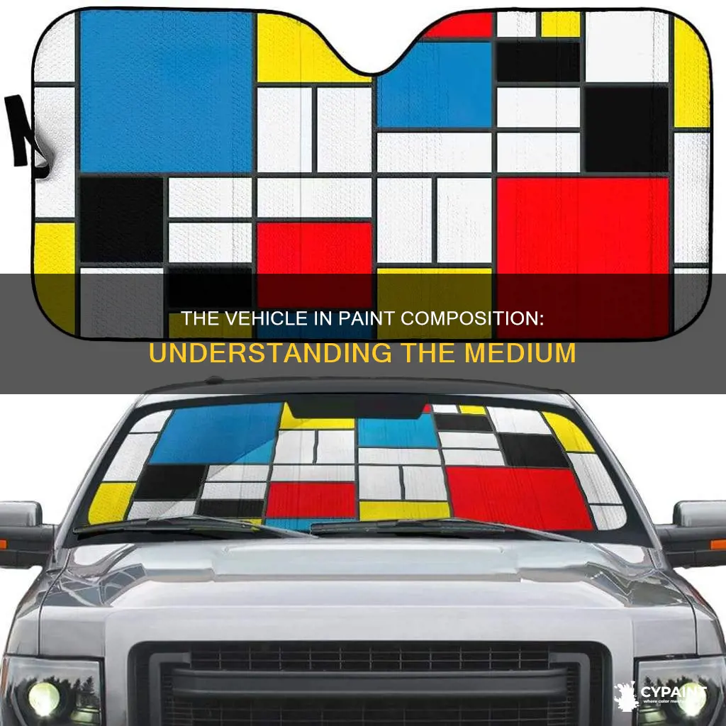 what is the vehicle in the composition of paint