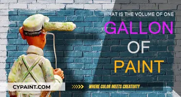 How Much Space Does a Gallon of Paint Occupy?