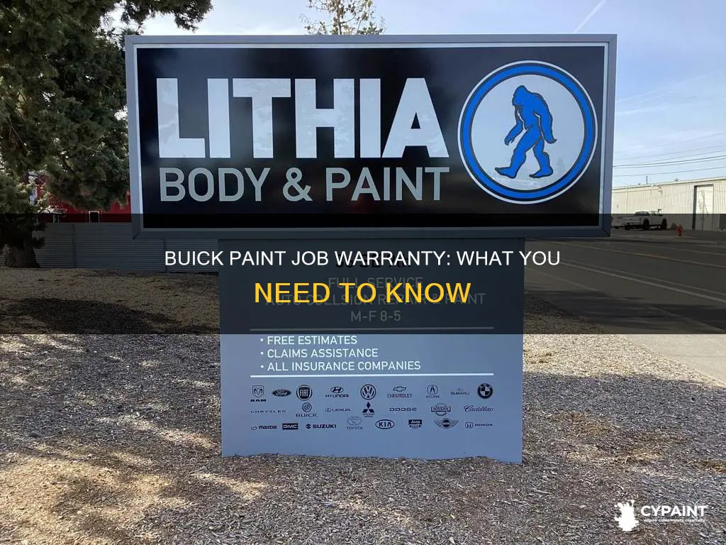 what is the warranty on a buick paint job